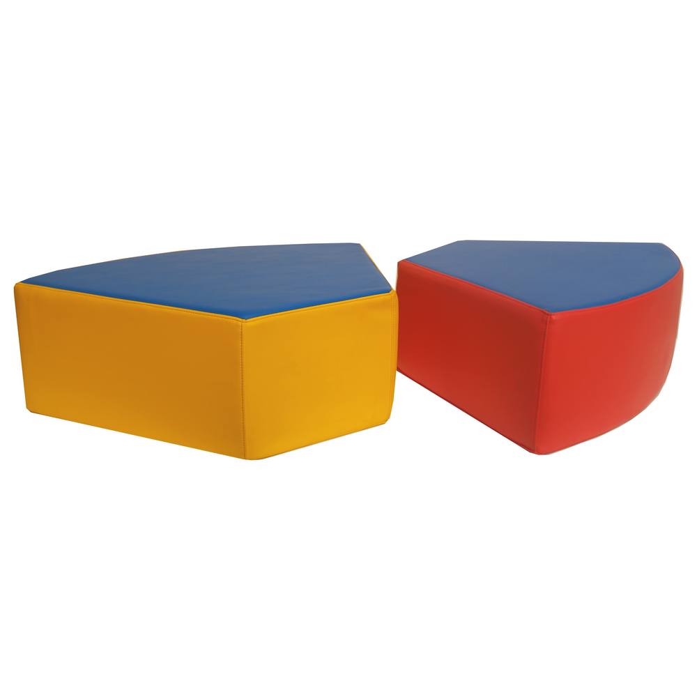 POUF SEMI HEXAGONAL MOUSSE TOUT PETITS 18 MOIS - 4 ANS