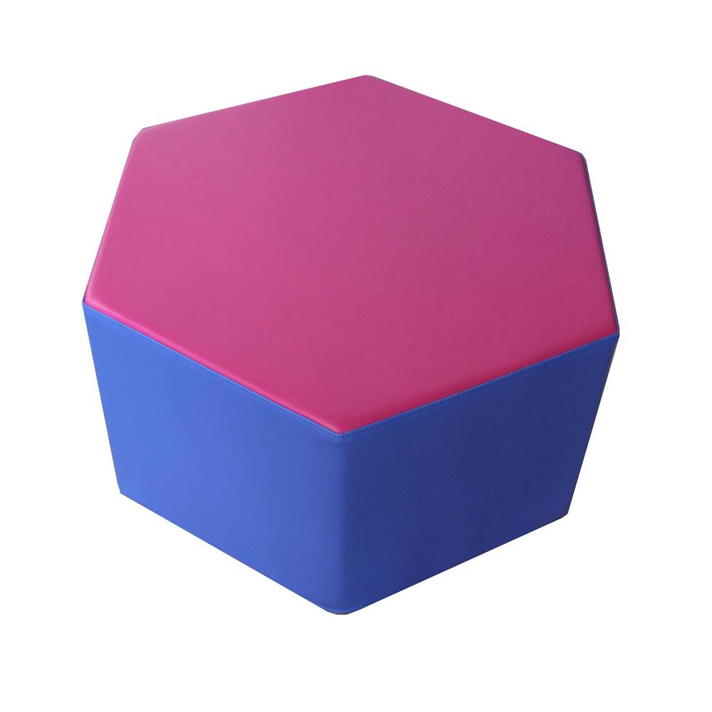 POUF HEXAGONAL MOUSSE TOUT PETIT 18 MOIS - 4 ANS